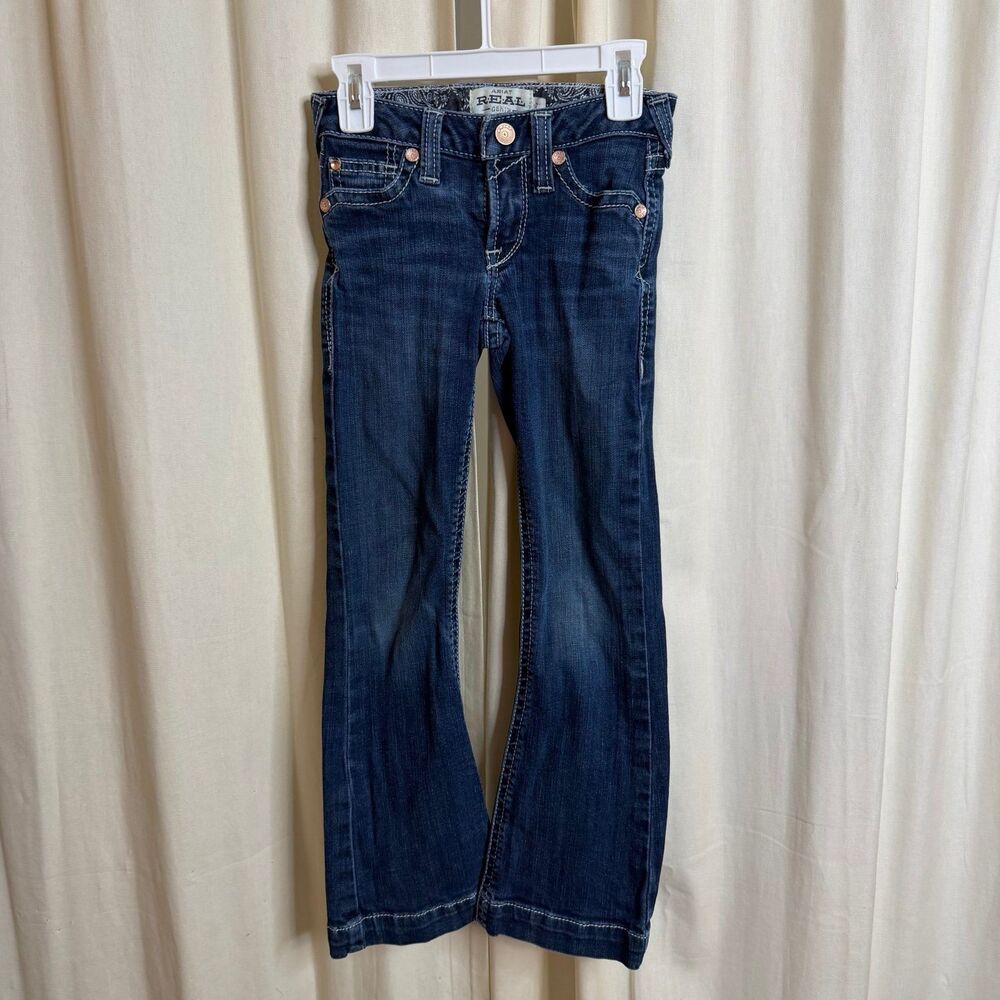Ariat R.E.A.L. bootcut denim jeans girls size 7